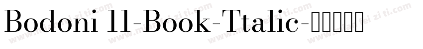 Bodoni 11-Book-Ttalic字体转换